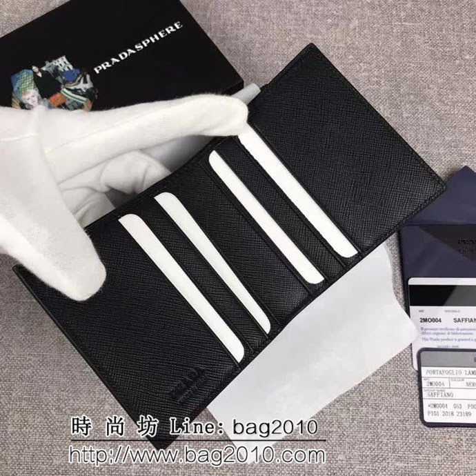 PRADA普拉達 官網同步 2018最新摩登態度系列 男士短款錢夾 2MO004 DD1338